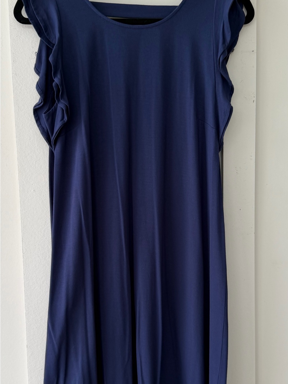 Lilly Pulitzer Navy Ruffle Sleeve Midi Dress